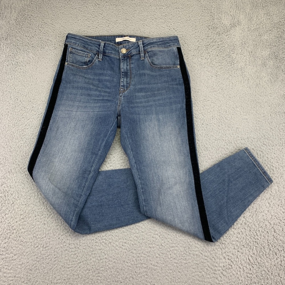 Mavi‎ Jeans Womens 28 (28x26) Blue Side Stripe Stretch Tess High-Rise Skinny